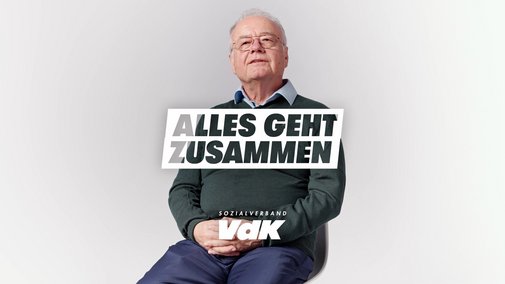 Portraitfoto von Georg Gartner und das Logo der Aktion Alles geht zusammen