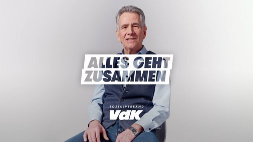 Portraitfoto von Reinhold Nöth und das Logo der Aktion Alles geht zusammen