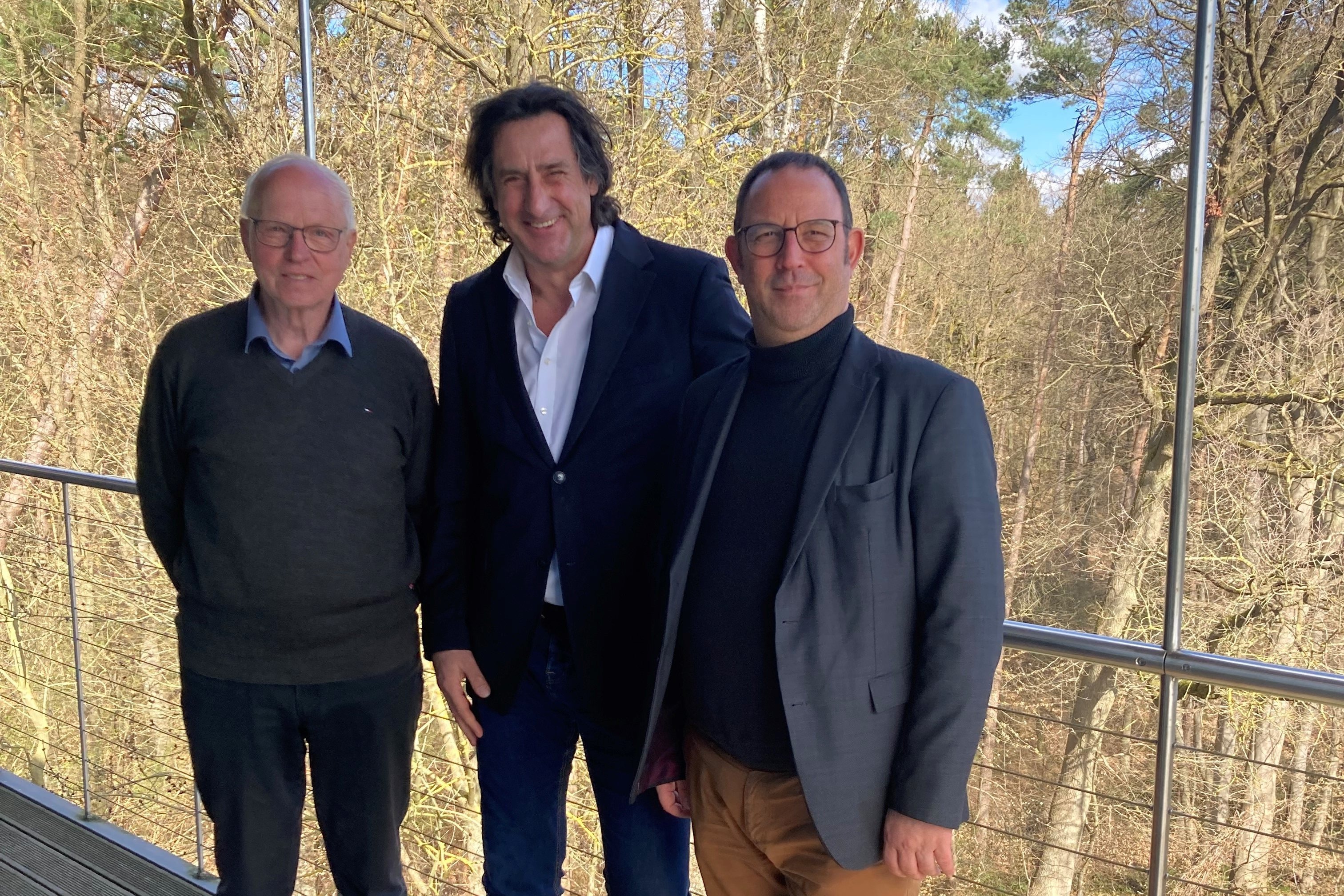Dr. Rainer Boldt, Christian Schenk und Torsten Mache stehen nebeneinander
