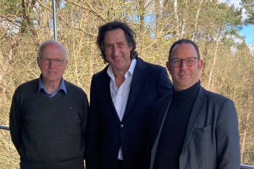 Dr. Rainer Boldt, Christian Schenk und Torsten Mache stehen nebeneinander