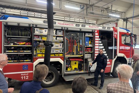 Besuch der Feuerwache in Rostock