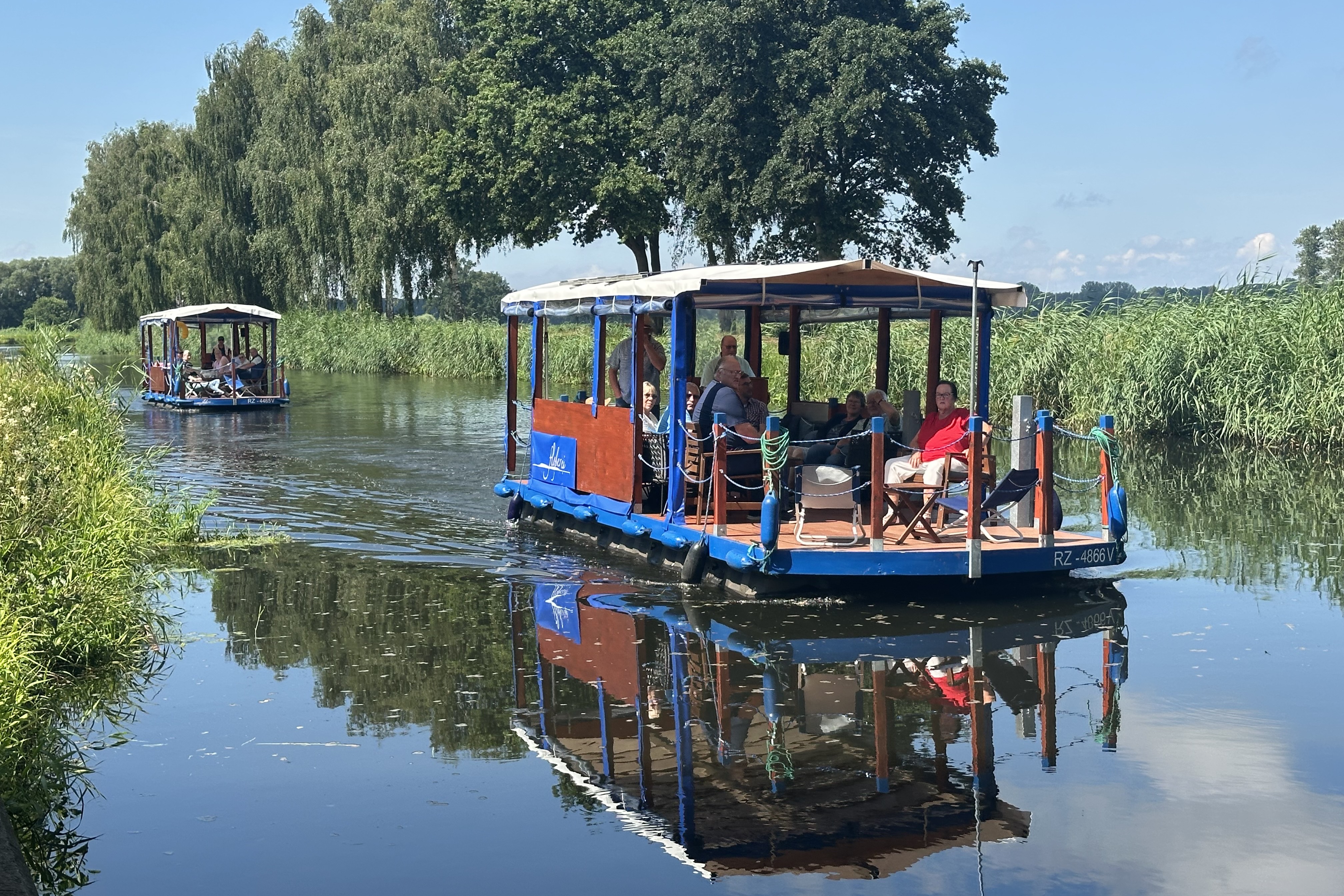 Floßfahrt auf der Elde