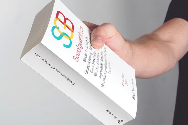 Ansicht von einem Sozial Gesetz Buch