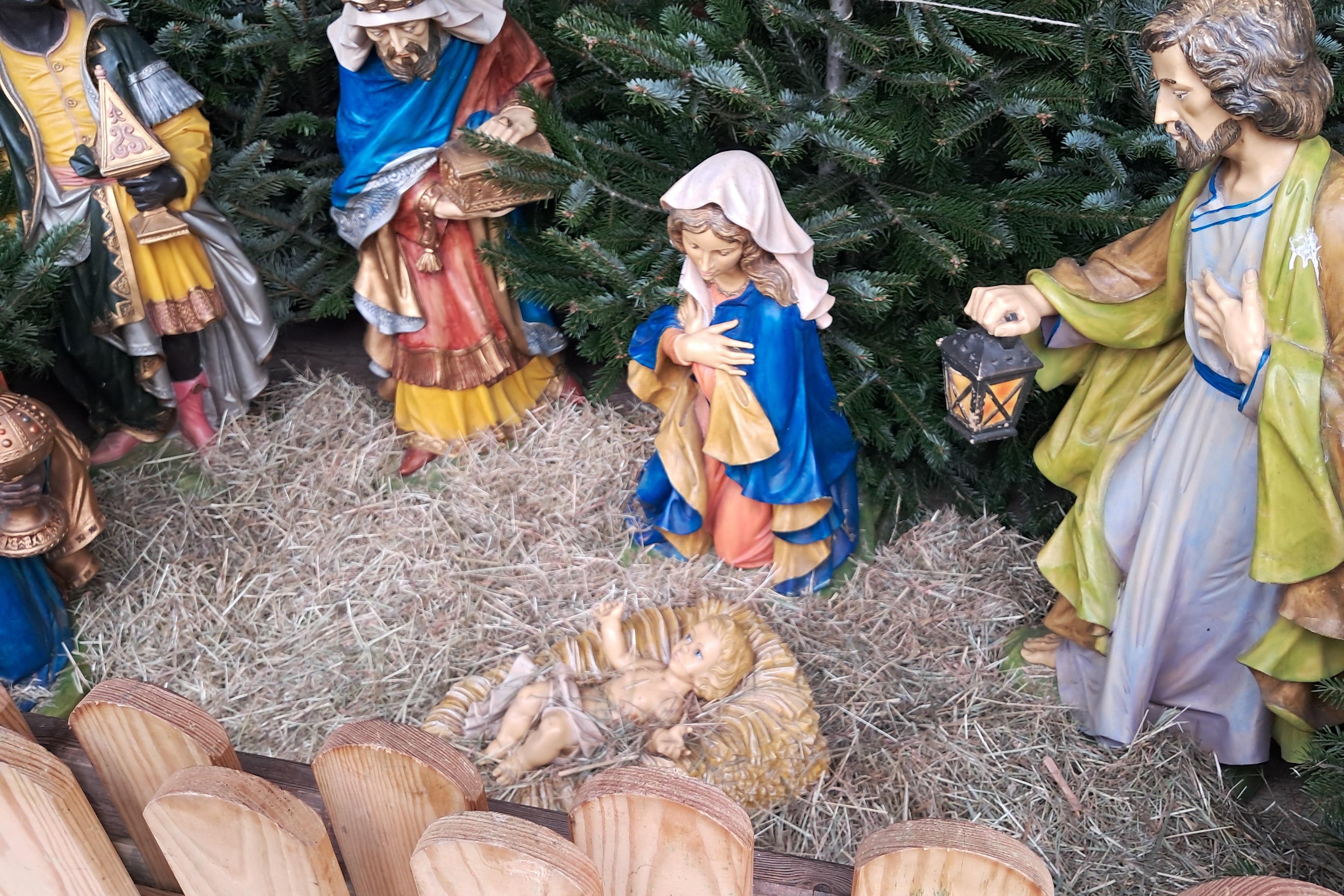 Weihnachtskrippe vom Weihnachtsmarkt Wismar